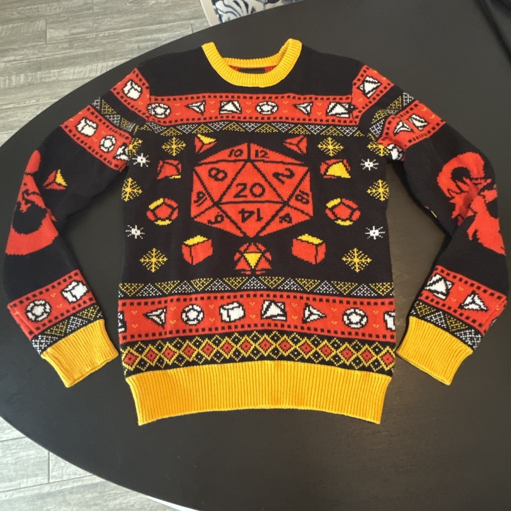 Dungeons & Dragons Geeknet Crew Sweater Christmas Holiday Men's Size Small S